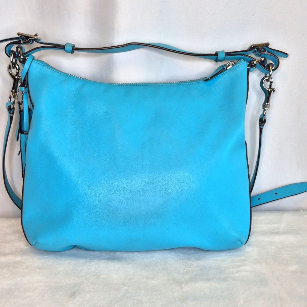 Coach Vintage Legacy Courtenay Blue Hobo Crossbody Handbag - Picture 14 of 17